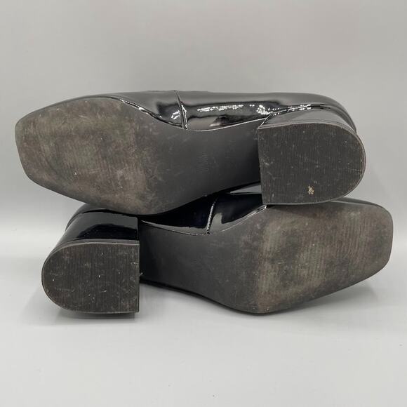 Steve Madden Irelee Heels Size 8.5 Black Patent Mary Jane Shoes Y2K Whimsigoth - Picture 9 of 10